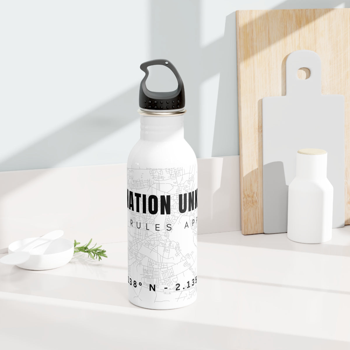 Destination Unknown - Stainless Steel Water Bottle