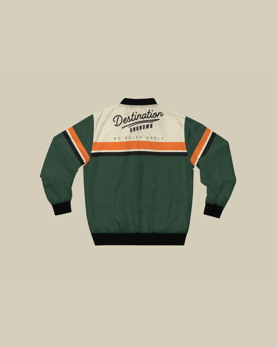 'Vintage Velocity' Bomber Jacket