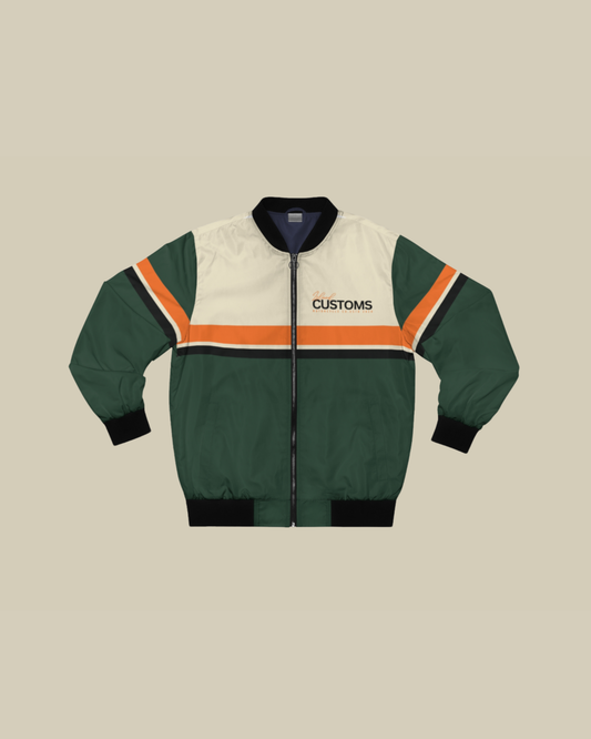 'Vintage Velocity' Bomber Jacket